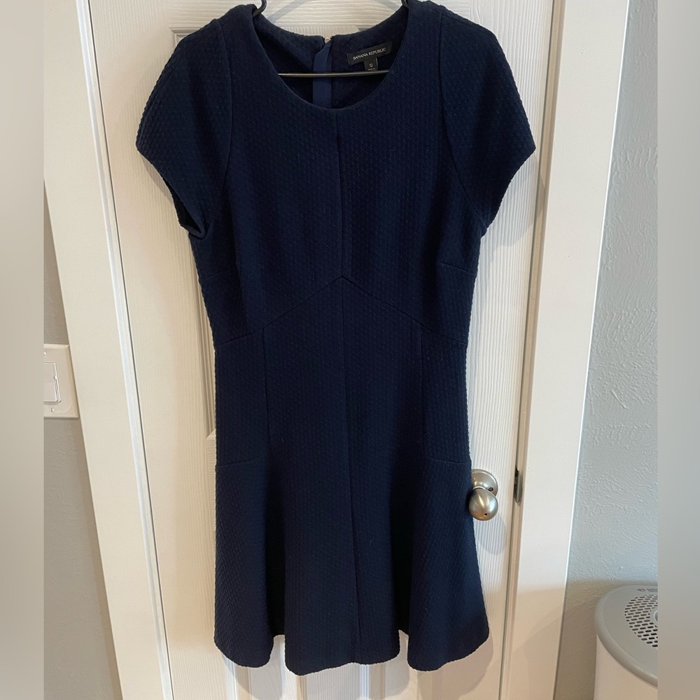 Banana Republic Navy Blue A-Line Dress